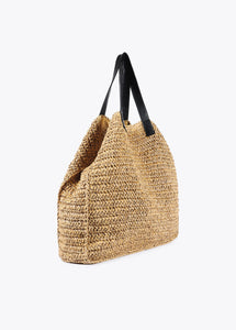 Borsa shopper rafia logo brillante - Lola Casademunt