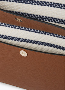 Shopper righe ed effetto pelle - Lola Casademunt