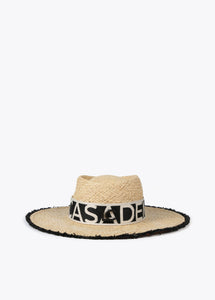 Cappello effetto rafia sfrangiato - Lola Casademunt