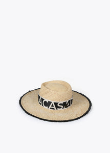 Cappello effetto rafia sfrangiato - Lola Casademunt