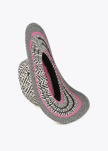 Cappello floppy rafia multicolore - Lola Casademunt
