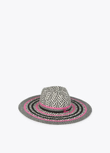 Cappello floppy rafia multicolore - Lola Casademunt
