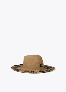 Cappello a tesa larga con fiori ricamati - Lola Casademunt