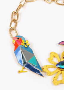 Collana catena uccello tropicale - Lola Casademunt