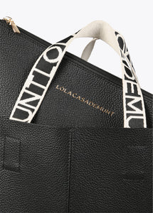 Maxi shopper manici logo - Lola Casademunt