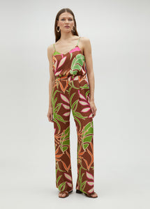 Pantaloni morbidi con stampa floreale - Lola Casademunt