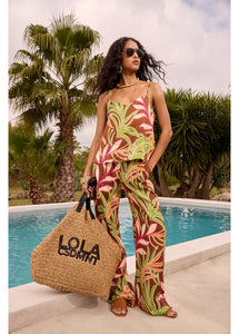Pantaloni morbidi con stampa floreale - Lola Casademunt