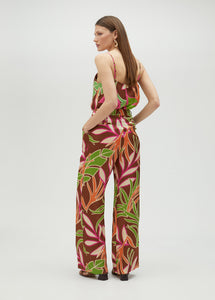 Pantaloni morbidi con stampa floreale - Lola Casademunt