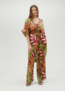Pantaloni morbidi con stampa floreale - Lola Casademunt