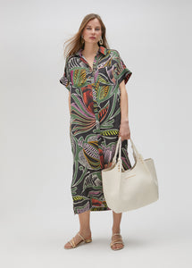 Abito camicia tropicale - Lola Casademunt