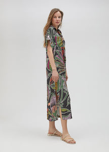 Abito camicia tropicale - Lola Casademunt