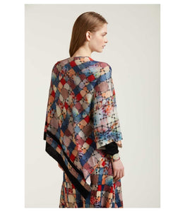 Poncho con stampa Mosaico double use - JEI'S